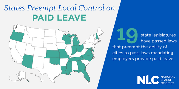 States Preempt Local Control on Paid Leave
