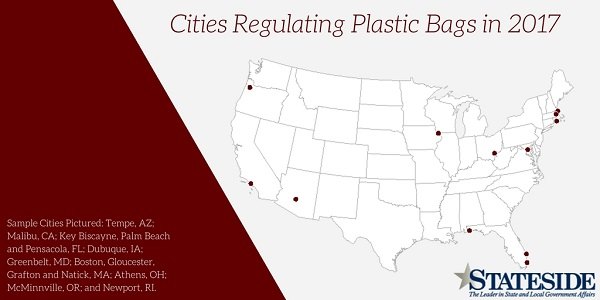 Cities regulating plastic bags